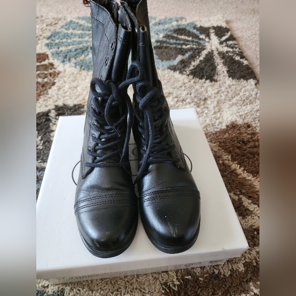 Steve Madden Women's Shoes Steve Madden Troopa Black Combat Boots